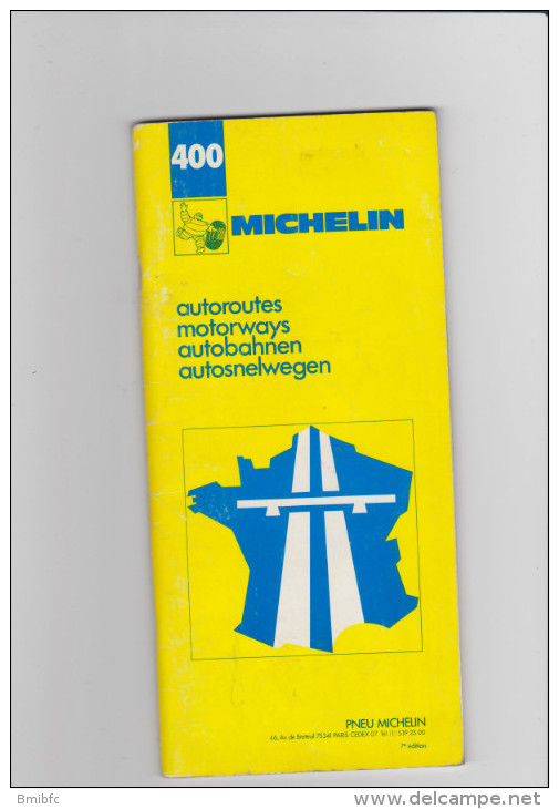 Michelin N° 400 Autoroutes - Cartes Routières