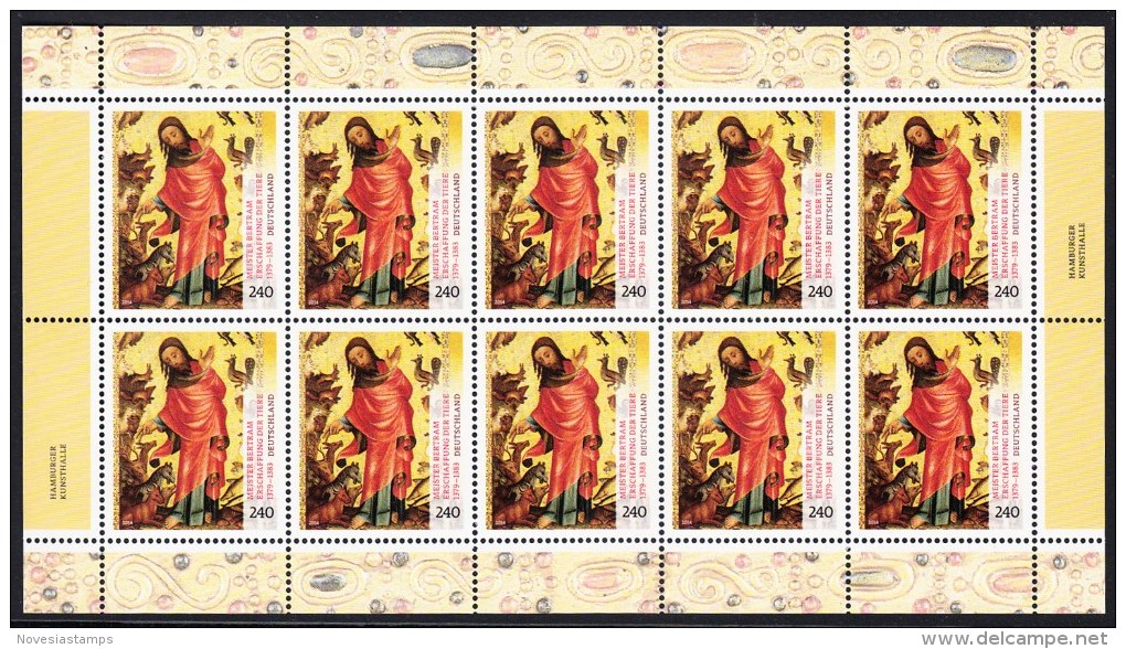 !a! GERMANY 2014 Mi. 3085 MNH SHEET(10) -Treasurues From German Museums - 2011-2020