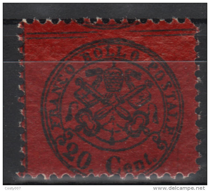 Italy Church State 1868 Coat Of Arms 20C Mi.23b MNH AM.302 - Kirchenstaaten