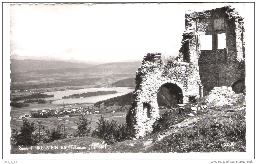 Österreich - Ruine Finkenstein Mit Faakersee - Kärnten - Faakersee-Orte