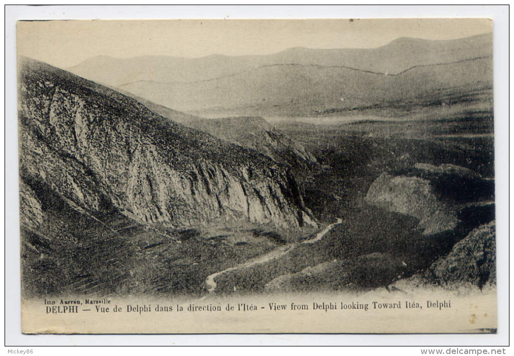 Grèce--DELPHI - Vue De Delphi Dans La Direction De L´Itéa  Imp Aurran Marseille - Griekenland