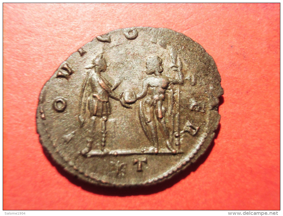 AURELIANUS (270-275) Antoninian IOVI CONSERVATORI Kaiser/Jupiter/Globus TICINUM - Der Soldatenkaiser (die Militärkrise) (235 / 284)