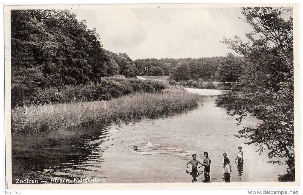 ZOOTZEN Fürstenwalde Ablage Moorbad Junge Badegäste Landpost Gransee Land 23.6.1931 Gelaufen - Gransee