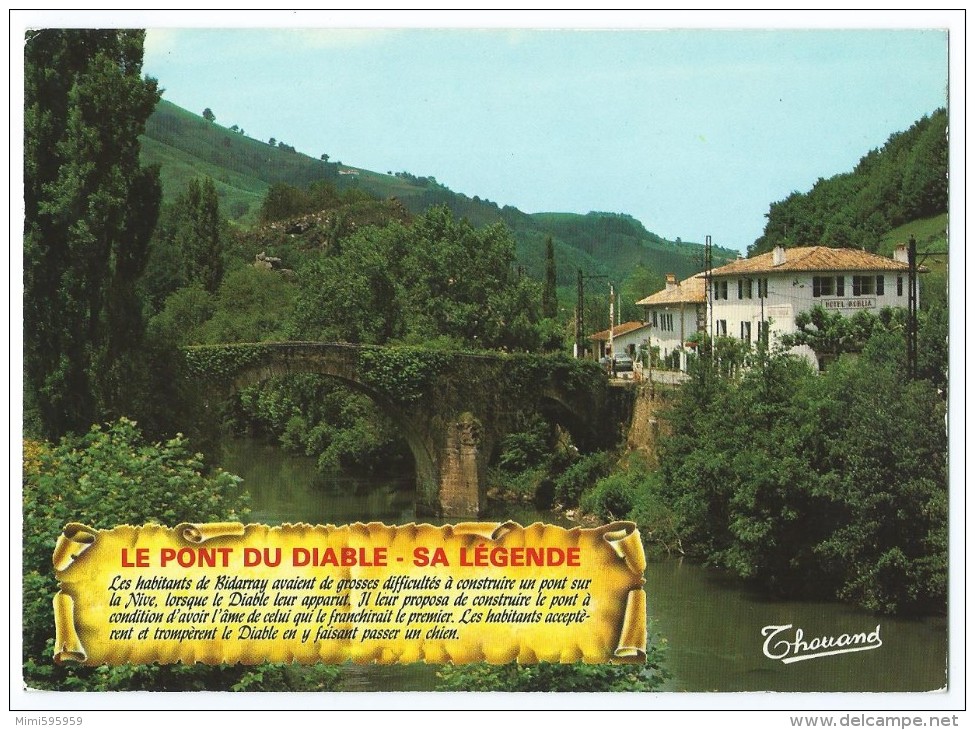 1017 - Pays Basque - BIDARRAY (64) - Le Pont Du Diable Et Sa Légende - Scan Recto-verso - Bidarray