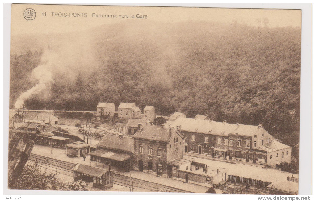 11 - Trois - Ponts . Panorama Vers La Gare ; - Trois-Ponts