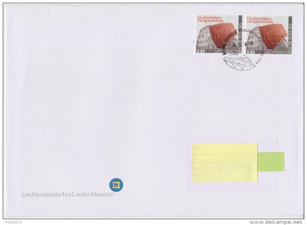 Liechtenstein Postmark - Flamme Postale - Post - Envelope Liechtenschteinisches Landesmuseum - Brieven En Documenten