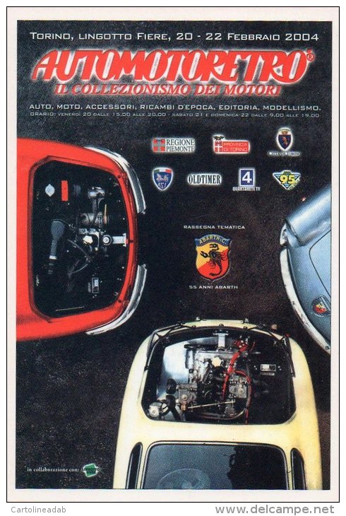 [DC0649] CARTOLINEA - AUTOMOTORETRO´ - IL COLLEZIONISMO DEI MOTORI - TORINO LINGOTTO FIERE - Manifestazioni