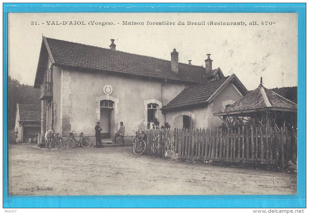 C.P.A. VAL-D'AJOL - Maison Forestiére Du Breuil - Voir Vélos Anciens - Autres & Non Classés