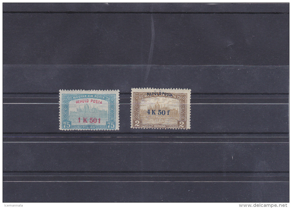 HUNGRIA  YVERT   AEREO  1/2   MH   * - Unused Stamps