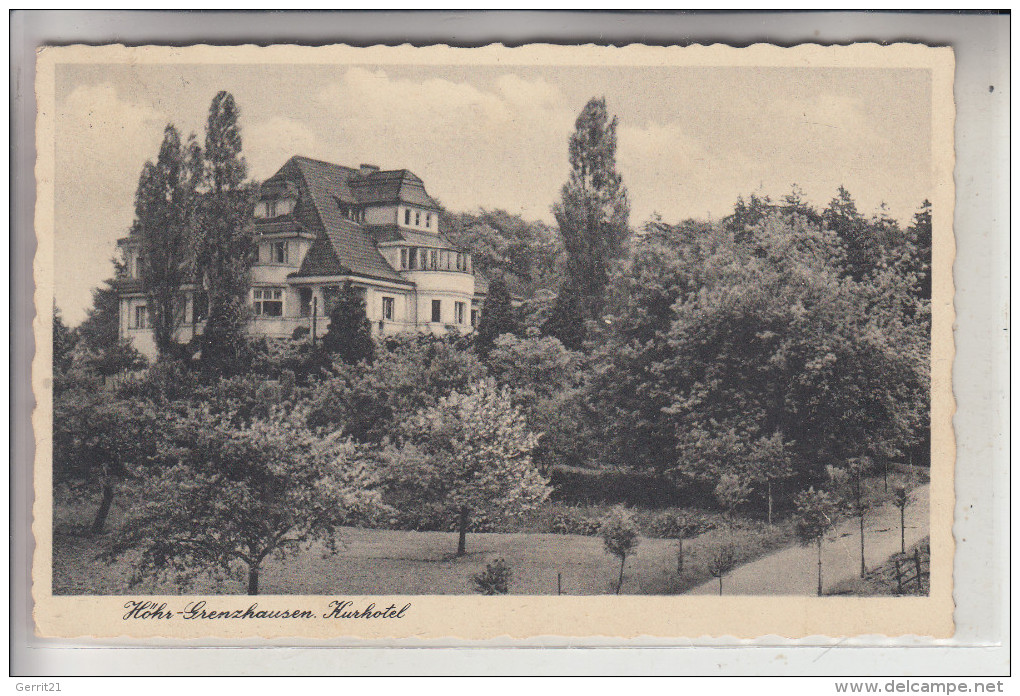 5410 HÖHR - GRENZHAUSEN, Kurhotel, 1940 - Hoehr-Grenzhausen
