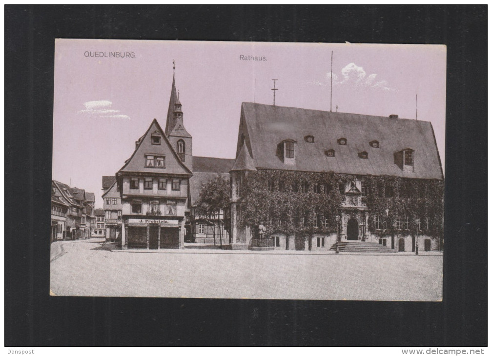 AK Quedlinburg Rathaus 1916 - Quedlinburg