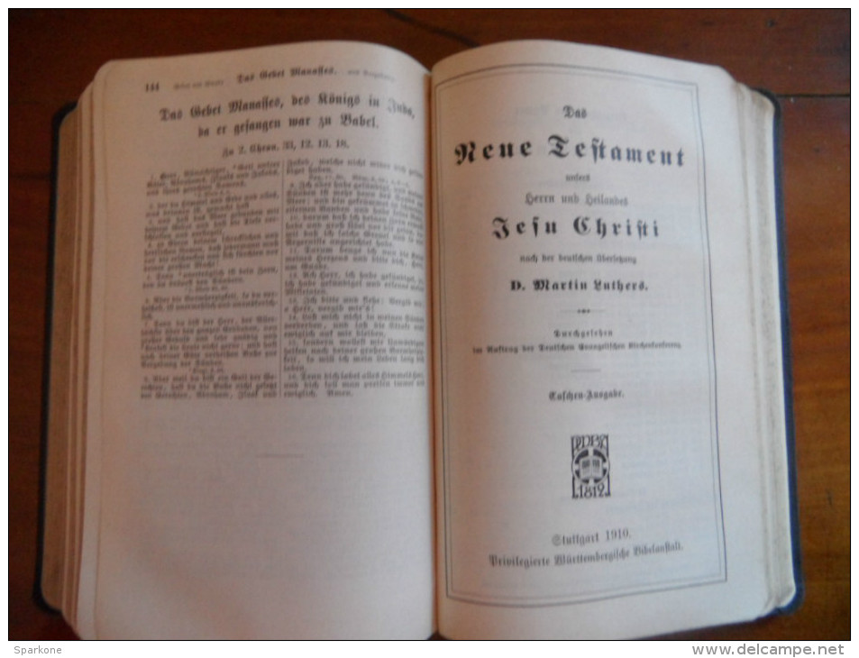 Die Bibel Oder Die Ganze Heilige Schrift (D. Matin Luthers) éditions De 1910 - Christianisme