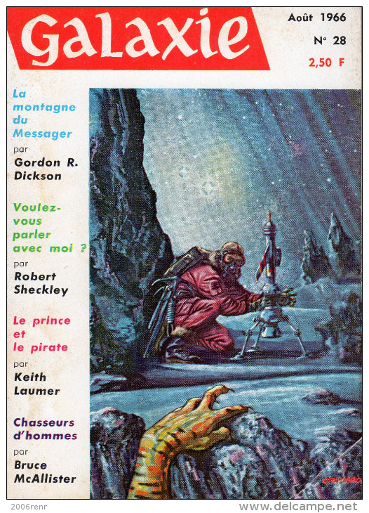 GALAXIE ANTICIPATION  N° 28 Août 1966. (2ème Série) OPTA. Voir Sommaire. - Autres & Non Classés