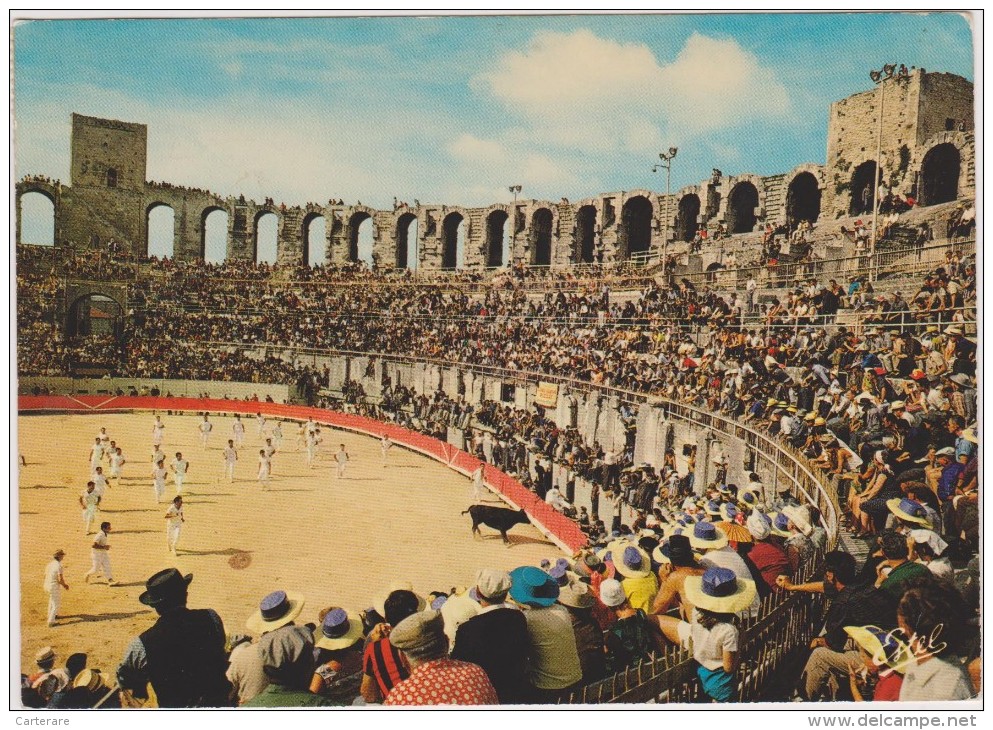 Arles,bouches-du-rhone,le S Arènes,1 Jour De Course Provençale,taureau,jeux,r Espect Des Traditions,la Provence - Arles