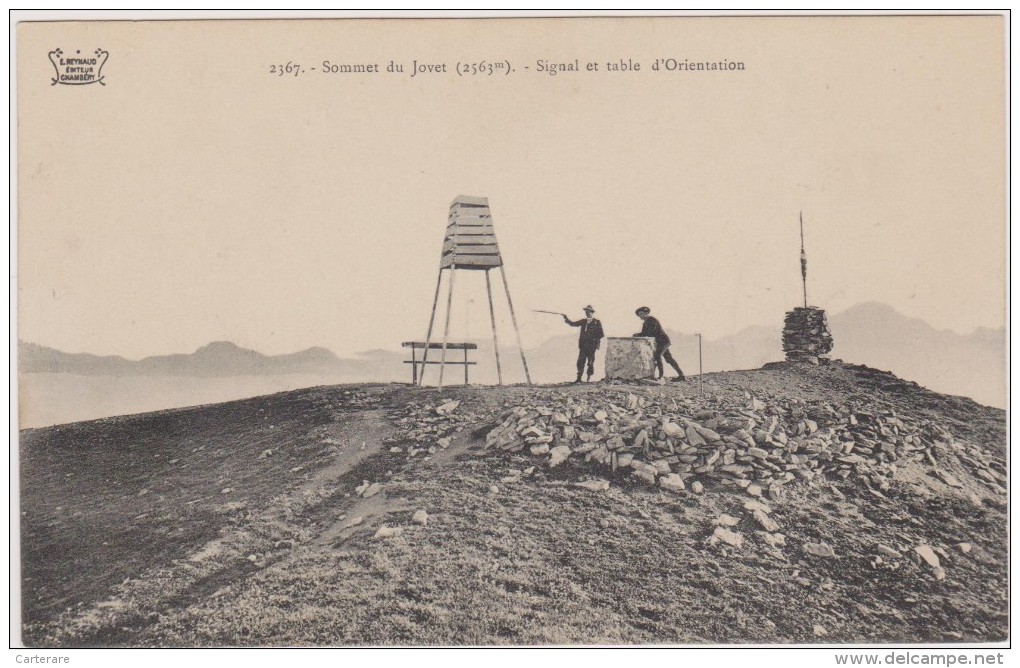 Cpa,savoie,vannoise,taren Taise,sommet  Du Jovet,signal Et Table D´orientation,bozel,rare, Refuge,73 - Bozel