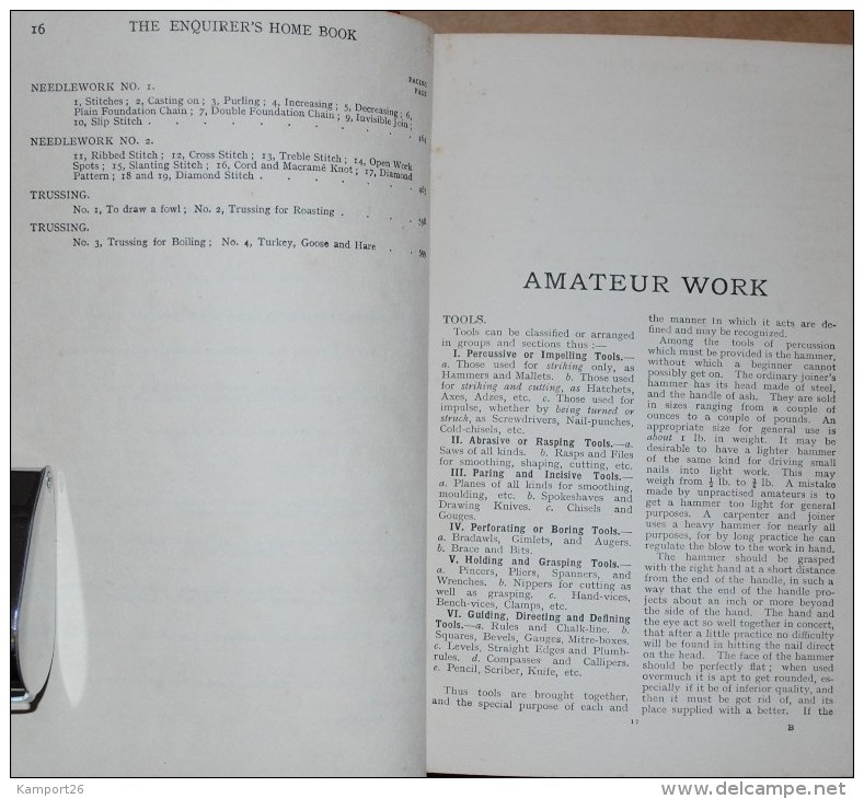 The Enquirer`s Home Book 1910 Guide For Every Branch Of Domestic Life LA VIE DOMESTUQUE