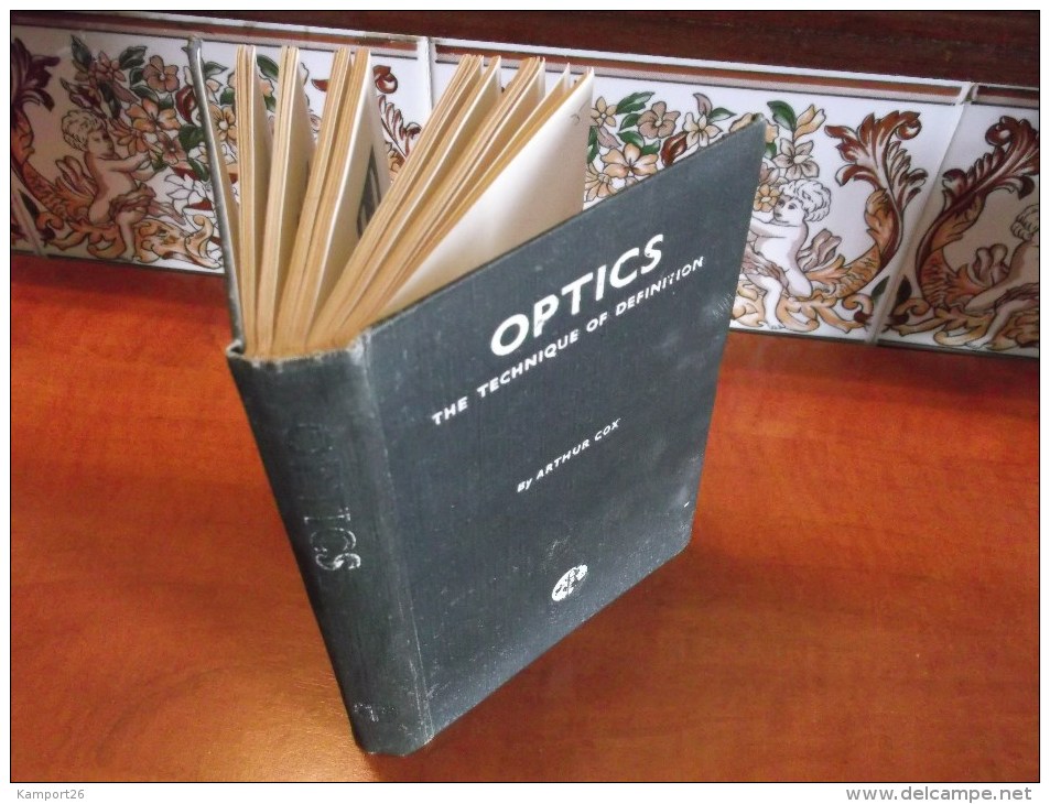 1943 OPTICS Manual Photography ARTHUR COX Practical Guide CHARLES WOOLF Photographie - 1900-1949