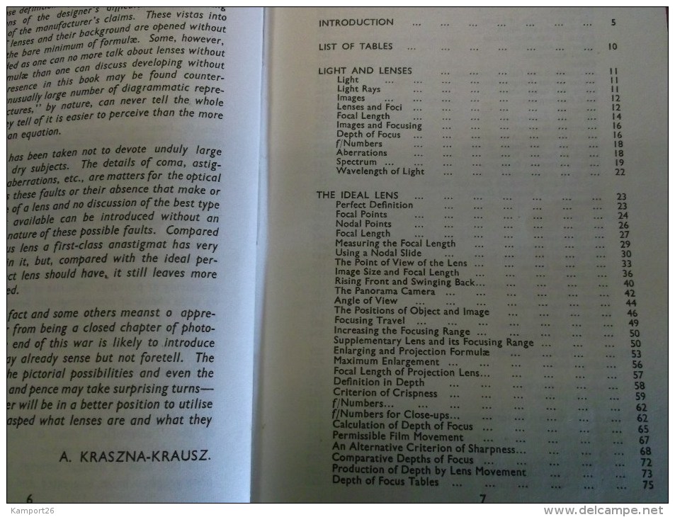 1943 OPTICS Manual Photography ARTHUR COX Practical Guide CHARLES WOOLF Photographie - 1900-1949
