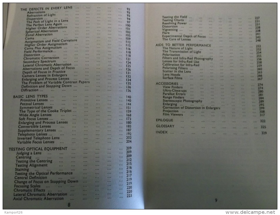 1943 OPTICS Manual Photography ARTHUR COX Practical Guide CHARLES WOOLF Photographie - 1900-1949