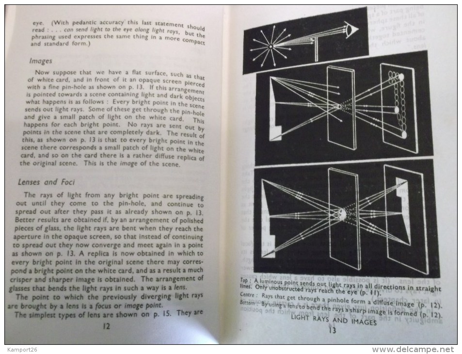 1943 OPTICS Manual Photography ARTHUR COX Practical Guide CHARLES WOOLF Photographie