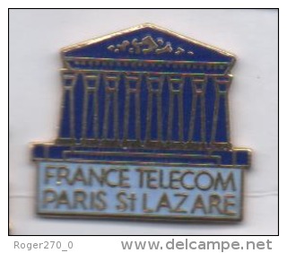 Superbe Pin´s En EGF , France Télécom , Paris St Lazare - France Telecom