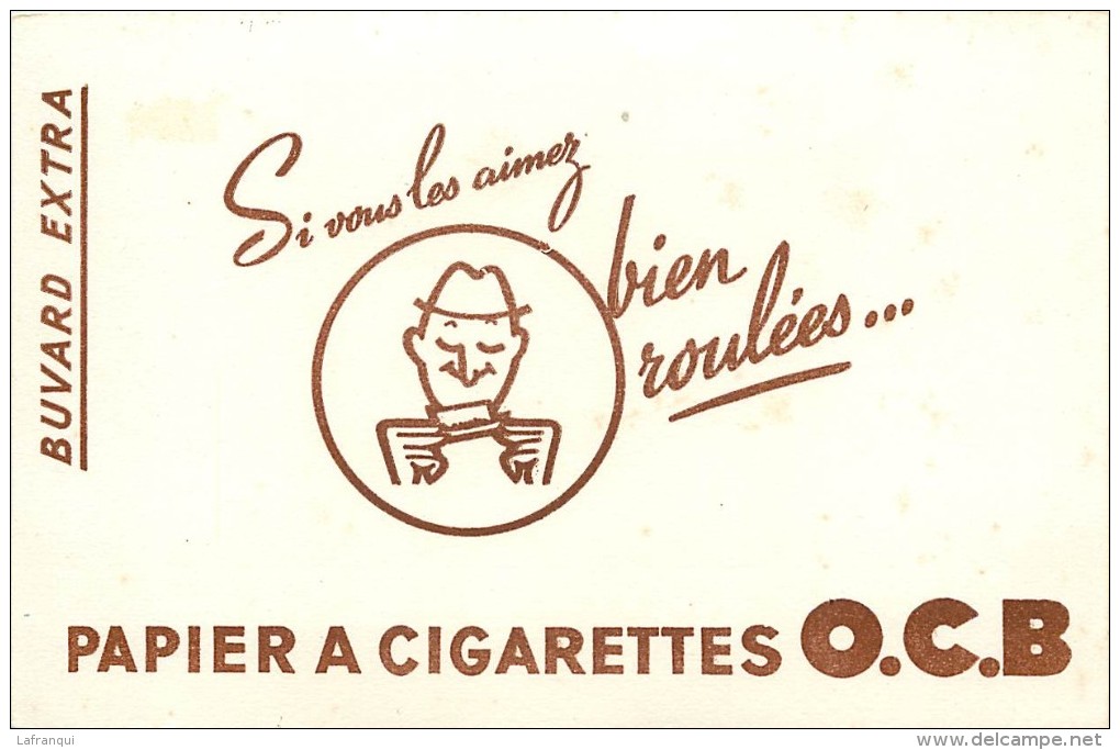 Ref  243- Buvard -tabac - Papier A Cigarettes Ocb - Buvard Bon Etat  - - Tabaco & Cigarrillos