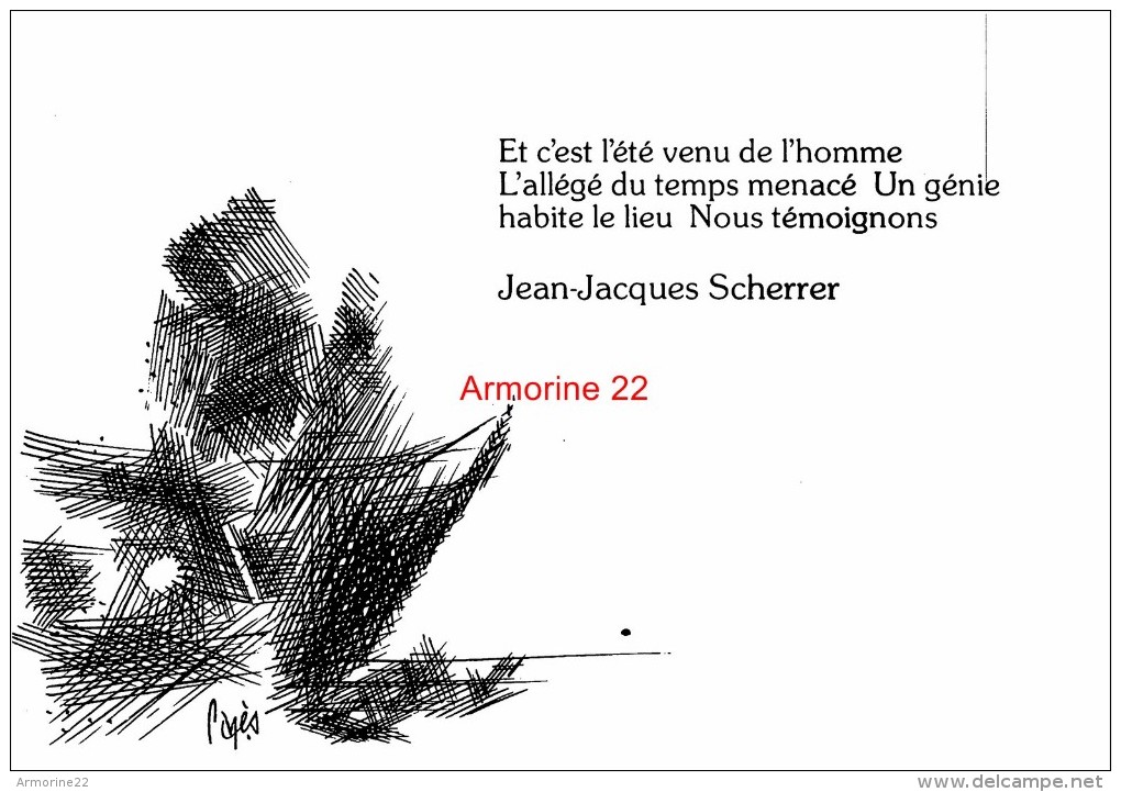 CPM De  PAGES  Collection Paymages Poeme De Jean Jacques Scherrer + Autographe - Pages