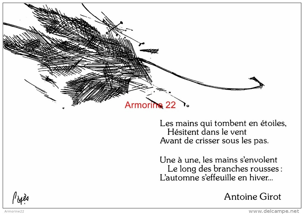 CPM De  PAGES  Collection Paymages Poeme De Antoine Girot + Autographe - Pages