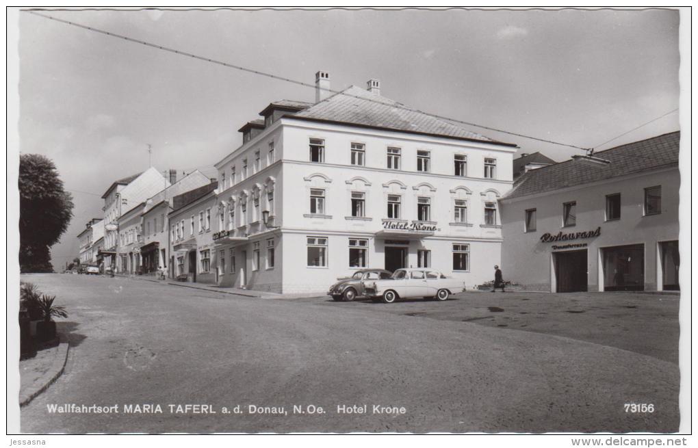 AK - Maria Taferl - Strassenansicht Mit Hotel Krone Und Restaurant 1966 - Maria Taferl