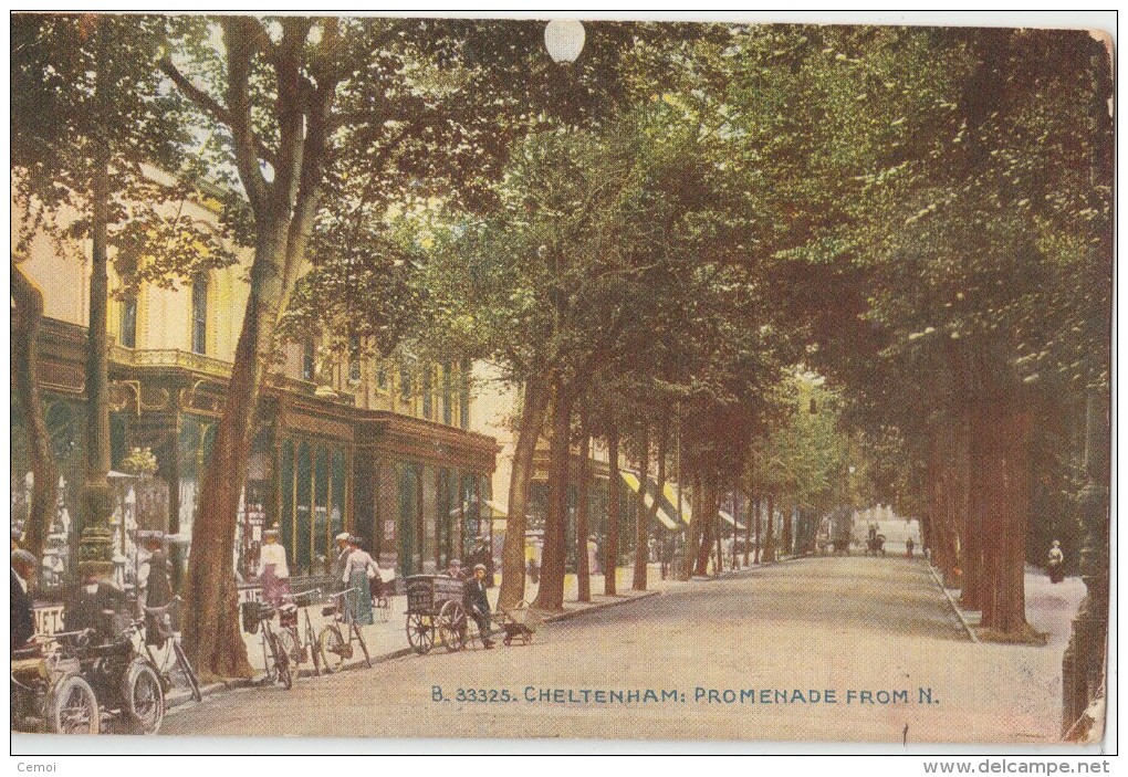 CPA Colorisée Animée  - CHELTENHAM - Promenade From N.  - 1913 - Cheltenham