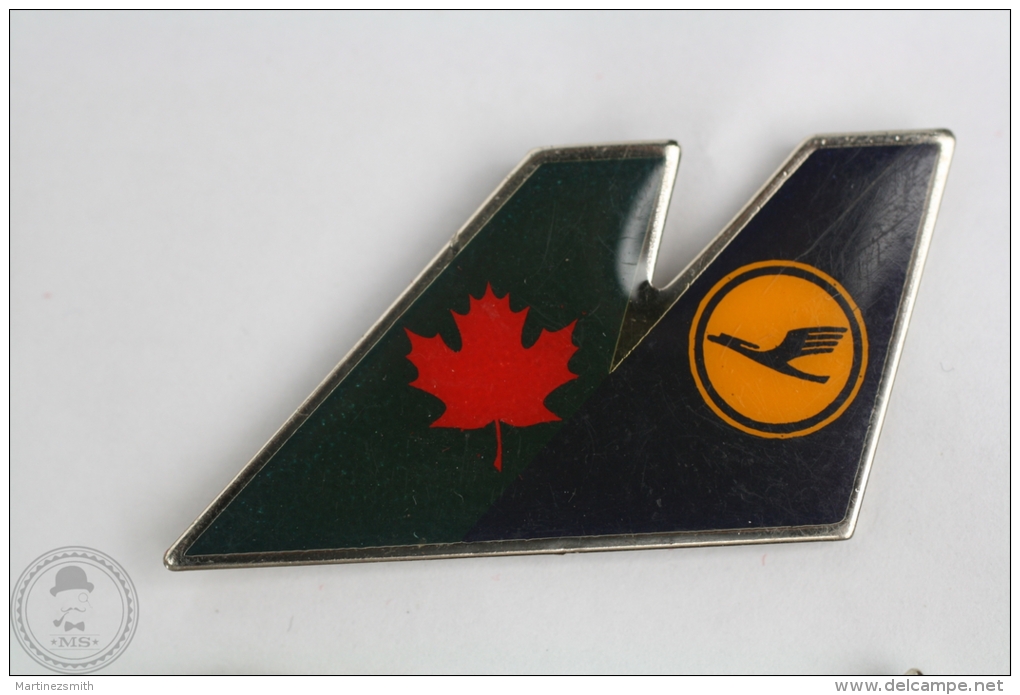 Lufthansa & Air Canada Airline Companies - Pin Badge #PLS - Airships