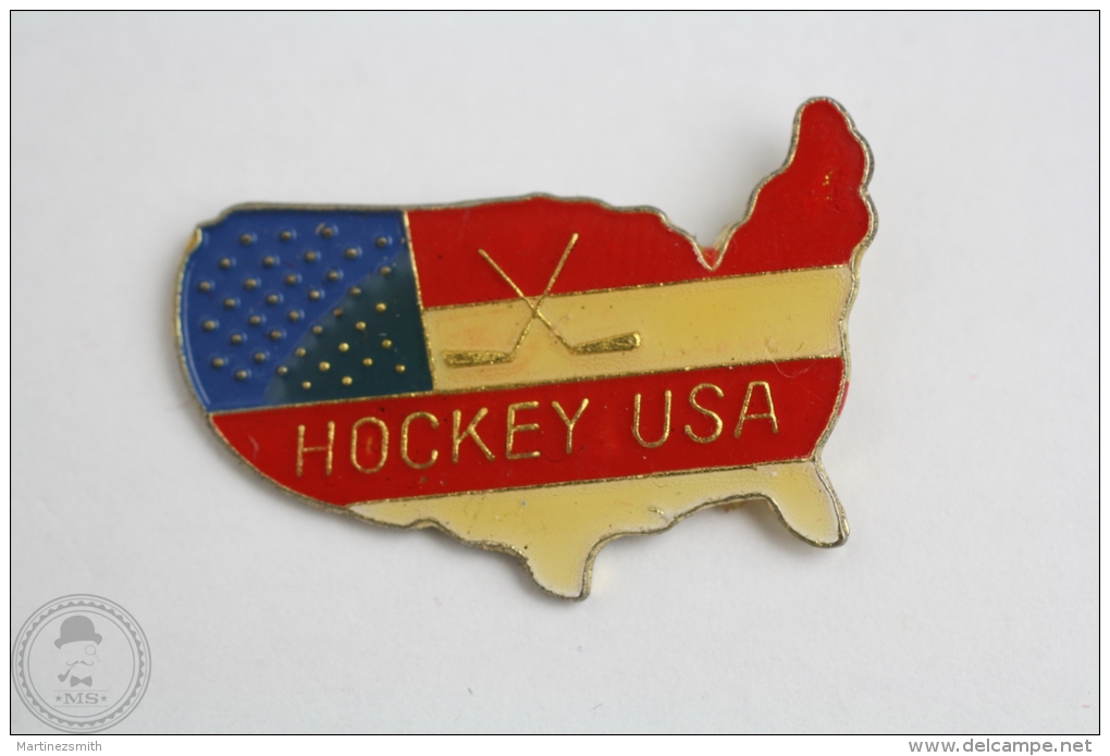 Hockey USA  - Pin Badge #PLS - Otros & Sin Clasificación