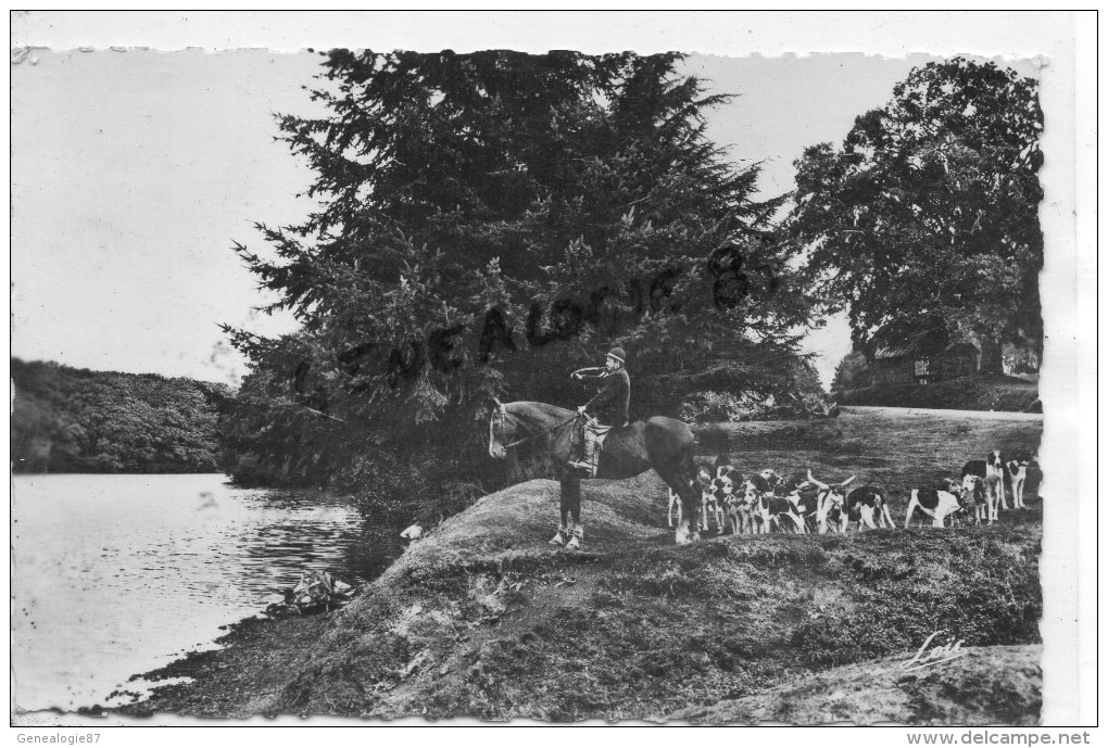 35 - PAIMPONT - L' ETANG DES FORGES PRES DE LA CANTINE - CHASSE A COURRE - Paimpont