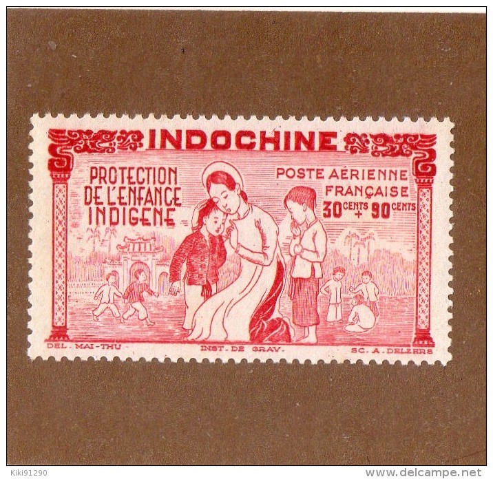 RARE  --  INDOCHINE  --  PROTECTION DE L'ENFANCE   --  **  30 C. + 90  C. **  --  1942  --  NEUF SANS TRACE DE CHARNIERE - Unused Stamps