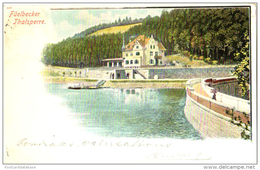 Füelbecker Thalsperre - & Litho - Lüdenscheid