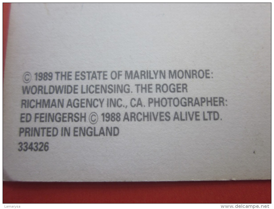 Marilyn Monroe,née Norma Jeane Mortenson(Norma Jeane Baker Selon Certificat De Baptême)née à L.A CPA Photo Photographie - Artistas