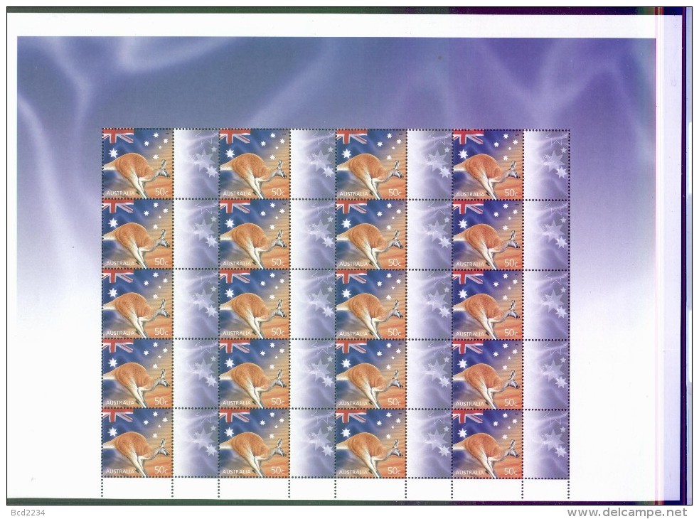 AUSTRALIA 2003 CELEBRATION & NATION SET OF 10 P SHEETS NHM PUBLICITY LABELS - Sheets, Plate Blocks &  Multiples