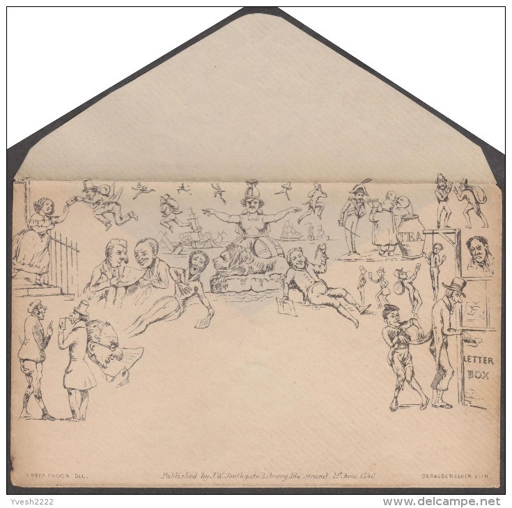 GB 1861. Caricature De Mulready, Southgate. Pickpocket, Pendu, Crise Cardiaque, Vin, Thé, Voleur, Voiliers - First Aid