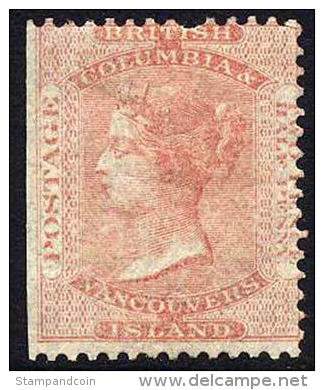 BC/Vancouvers Island #2 Mint Hinged 2-1/2p Victoria From 1860 - Neufs