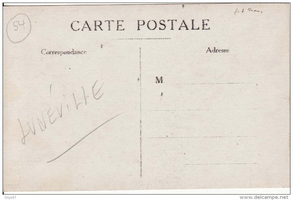 Carte Postale Photo Militaire Guerre 1914-1918 Bâtiment Détruit  N° 1 - VOIR 2 SCANS - - Luneville