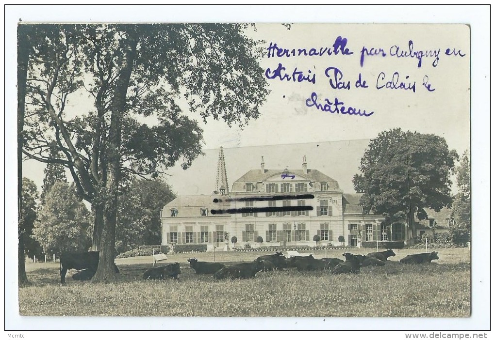 Carte Photo - Hermaville Par Aubigny En Artois - Le Château - Other & Unclassified