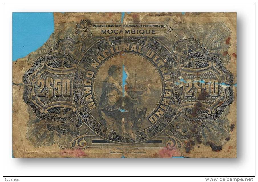 MOZAMBIQUE - 2$50 - 2,5 ESCUDOS - 01.09.1941 - P 82 - F. De OLIVEIRA CHAMIÇO - PORTUGAL - Mozambique