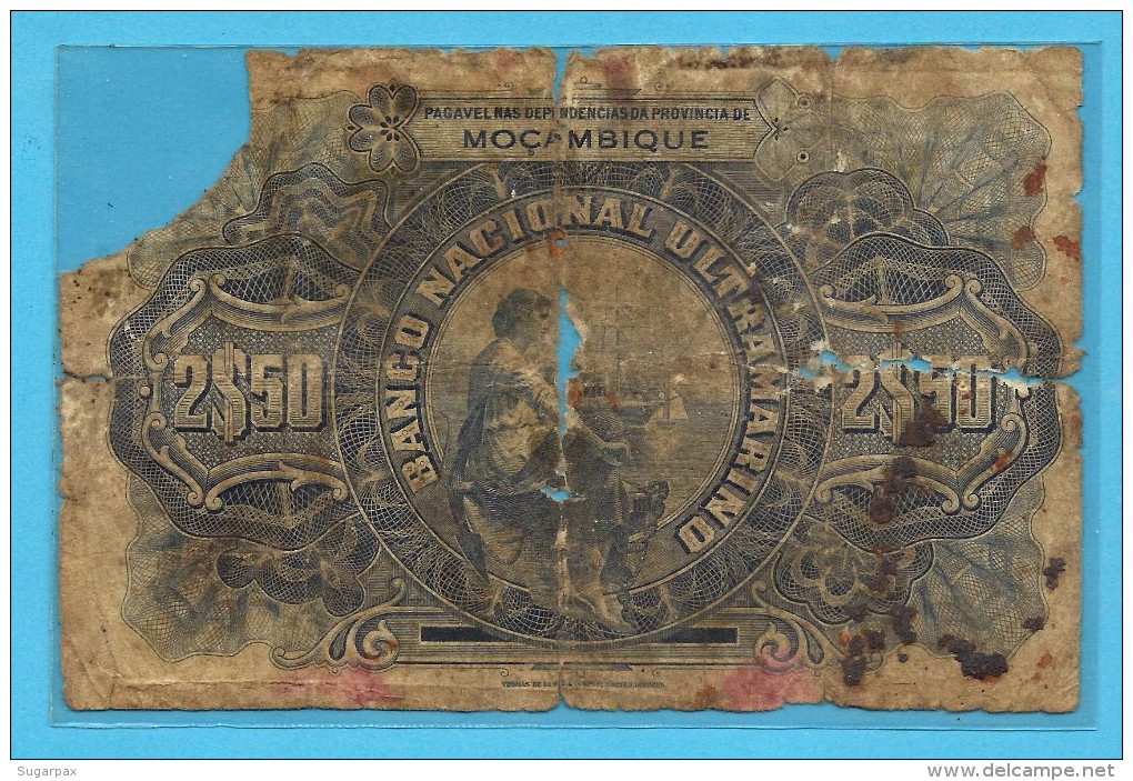 MOZAMBIQUE - 2$50 - 2,5 ESCUDOS - 01.09.1941 - P 82 - F. De OLIVEIRA CHAMIÇO - PORTUGAL - Mozambique