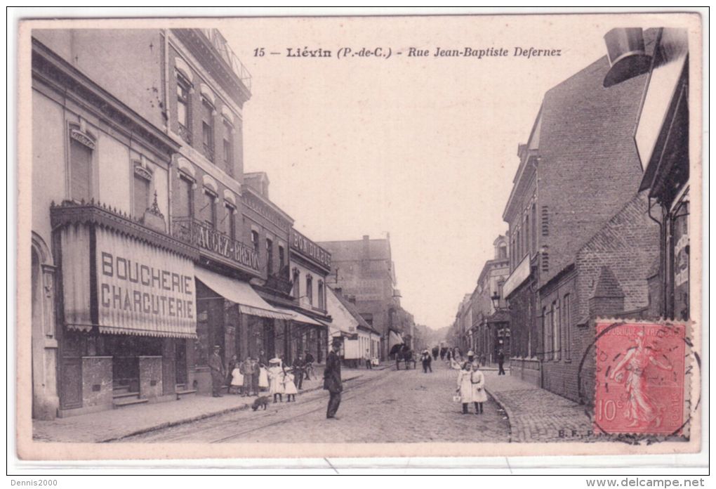 15 - LIEVIN - Rue Jean-Baptiste Defernez - Ed. B F - Lievin