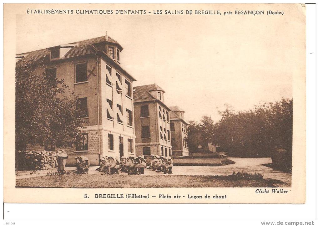 SALINS DE BREGILLE PRES BESANCON,FILLETTES PLEIN AIR,LECON DE CHANT    REF 38733 - Autres & Non Classés