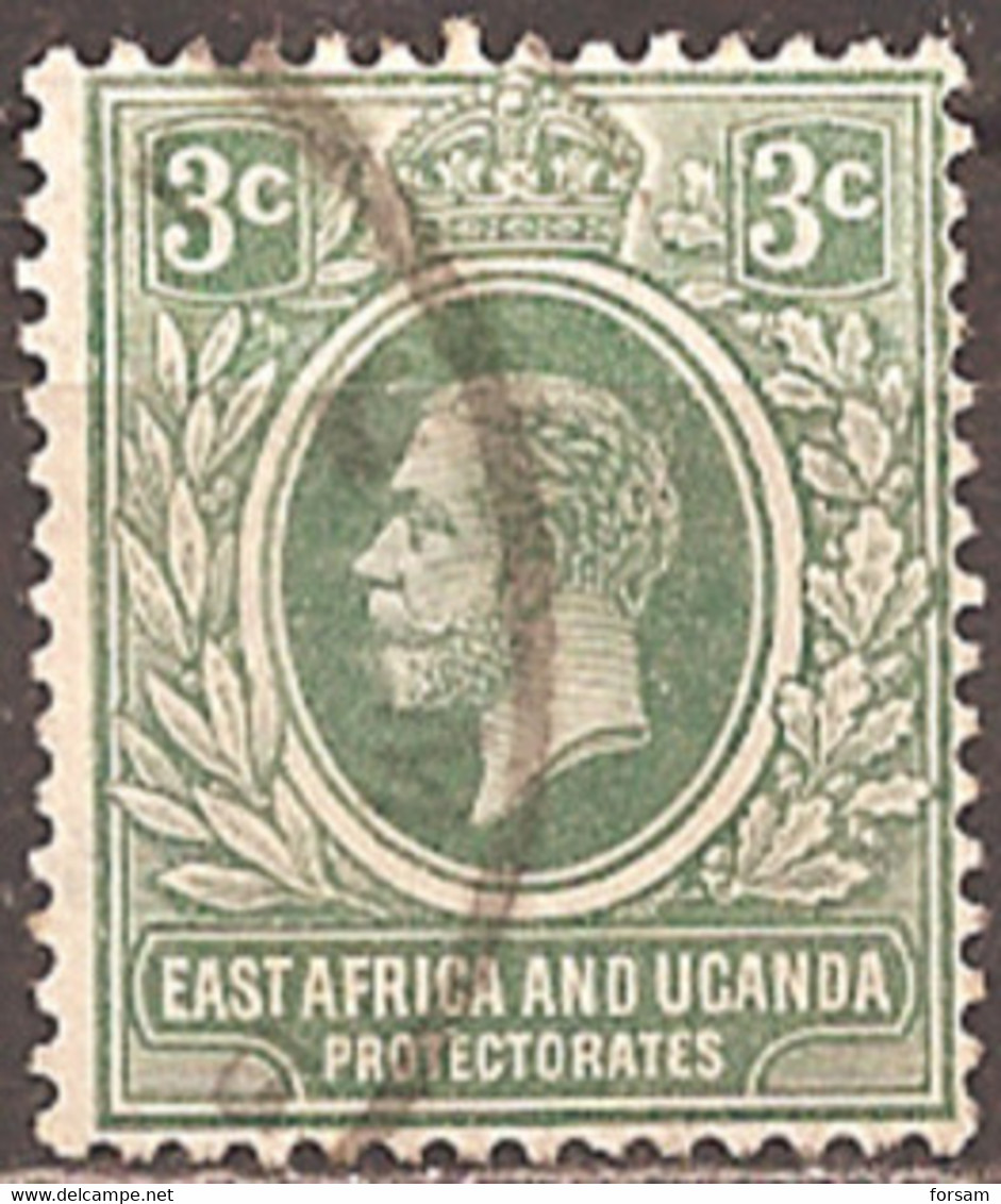 EAST AFRICA & UGANDA..1912..Michel # 43...used. - Protectorados De África Oriental Y Uganda