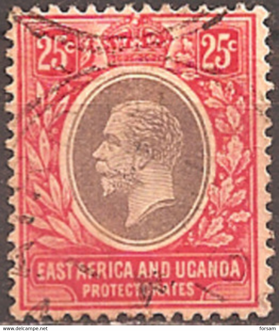 EAST AFRICA & UGANDA..1912..Michel # 48...used. - Protettorati De Africa Orientale E Uganda
