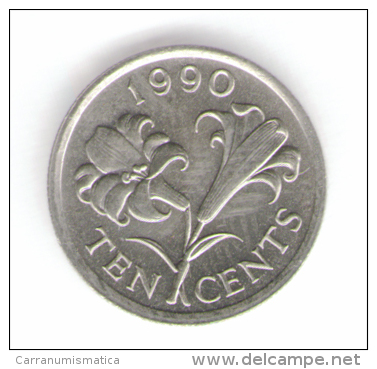 BERMUDA 10 CENTS 1990 - Bermuda