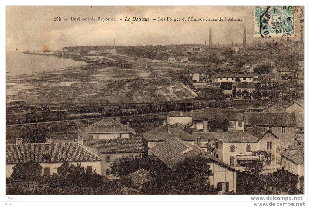 LE BOUCAU - LES FORGES ET L´EMBOUCHURE DE L´ADOUR LE TRAIN - Boucau