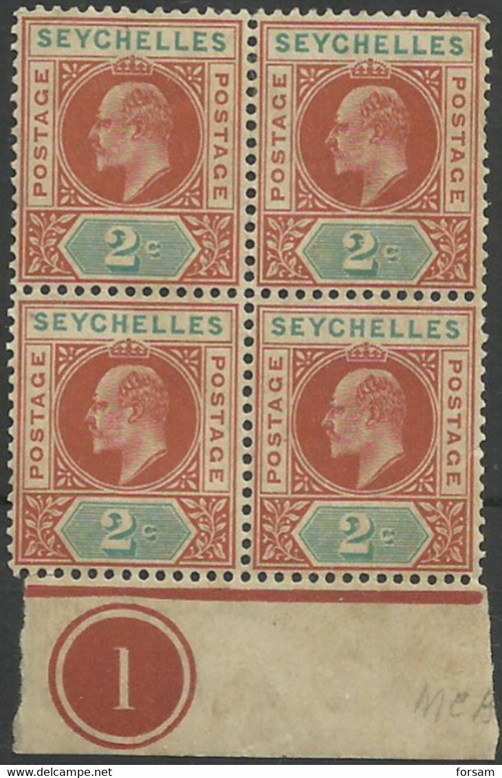 SEYCHELLES..1903..Michel # 38...MLH. - Seychelles (...-1976)